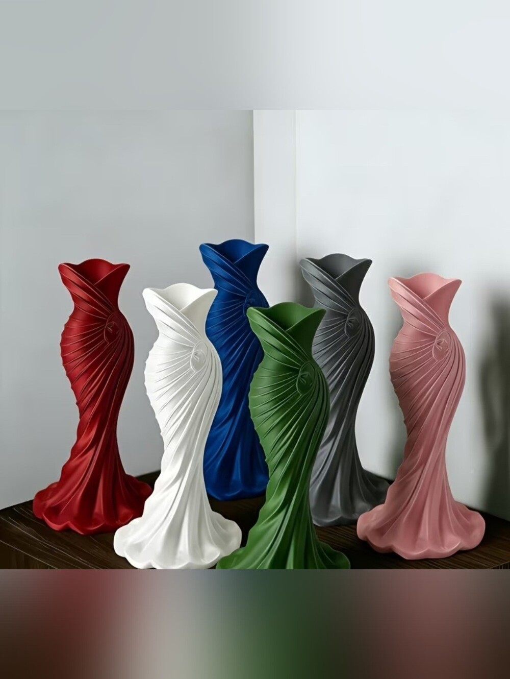 Elegant Dress Vase Home Decor Choose 1